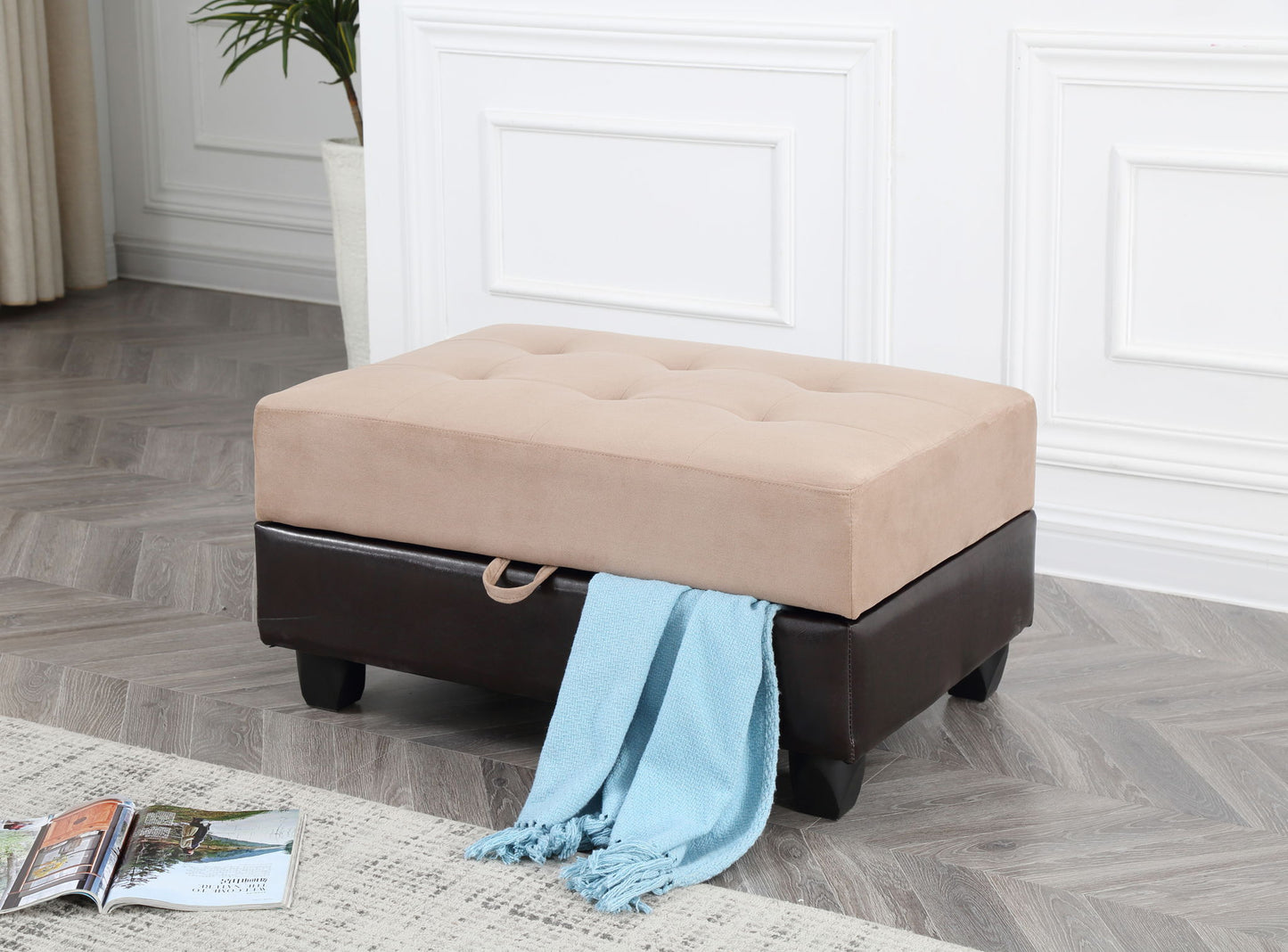 Glory Furniture - Gallant - Ottoman - Two Tone