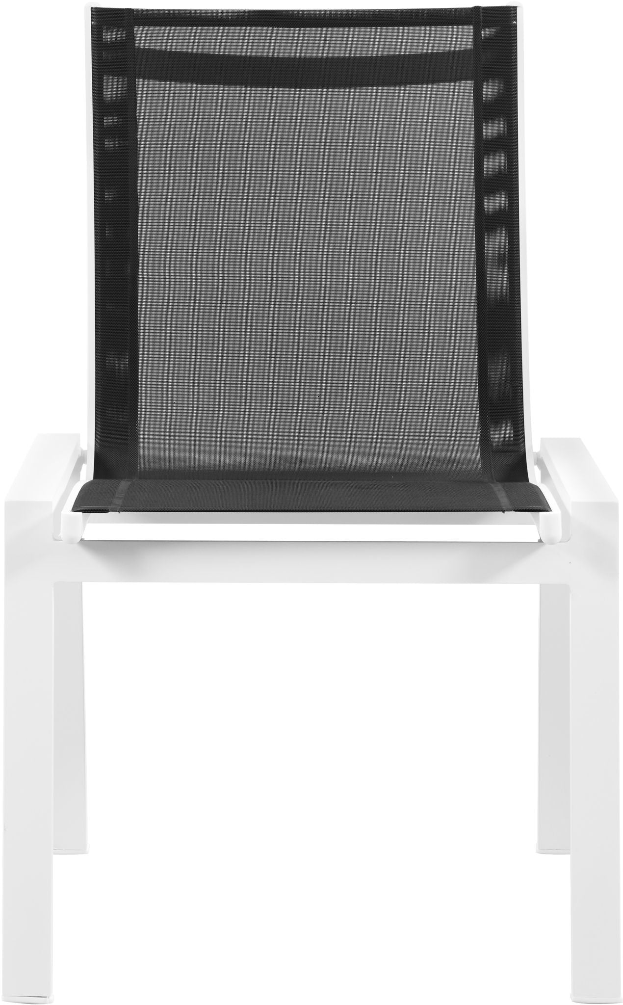 Nizuc - Outdoor Patio Dining Chair With White Frame (Set of 2)