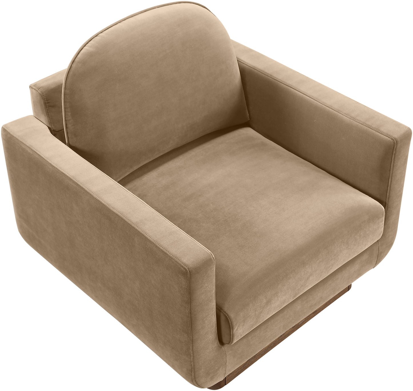 Diviento - Velvet Performance Fabric Upholstered Accent Chair