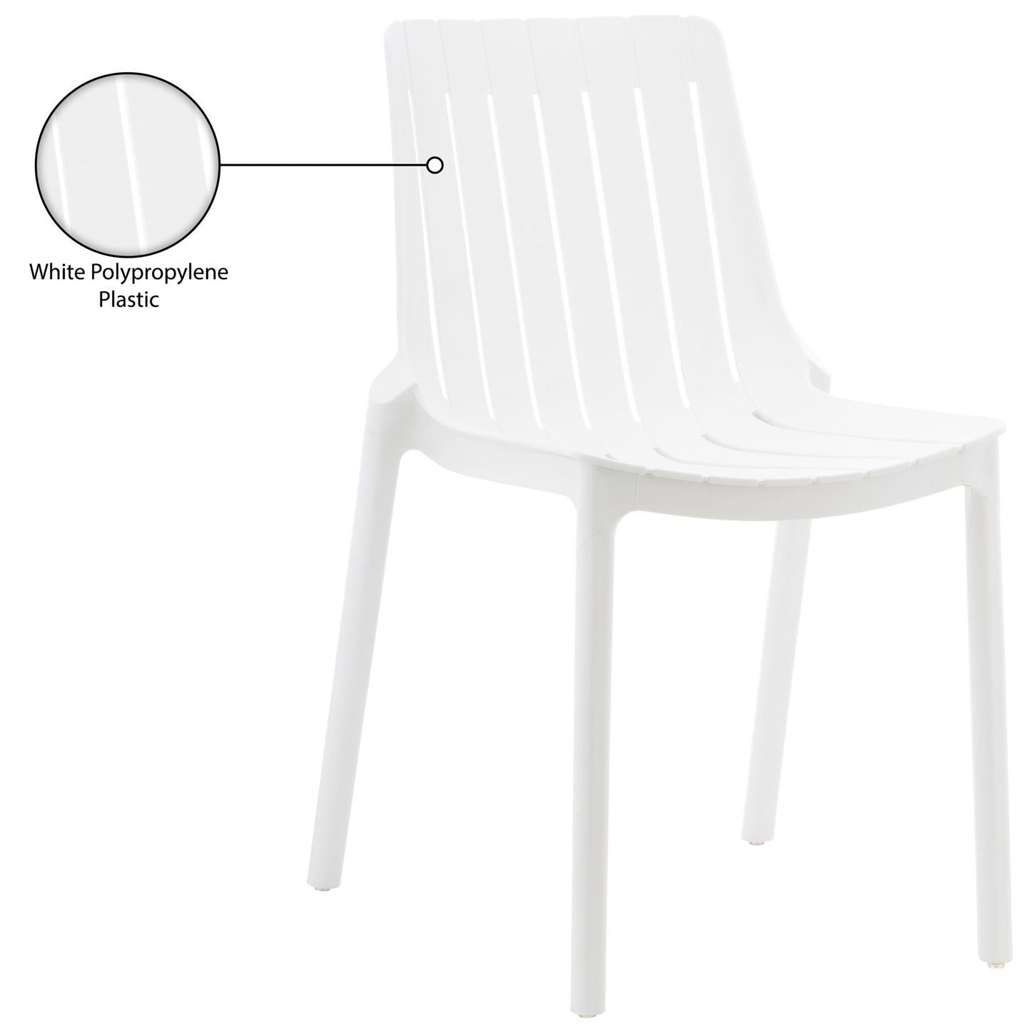 Marilla - Polypropylene Outdoor Patio Dining Chair (Set of 4)