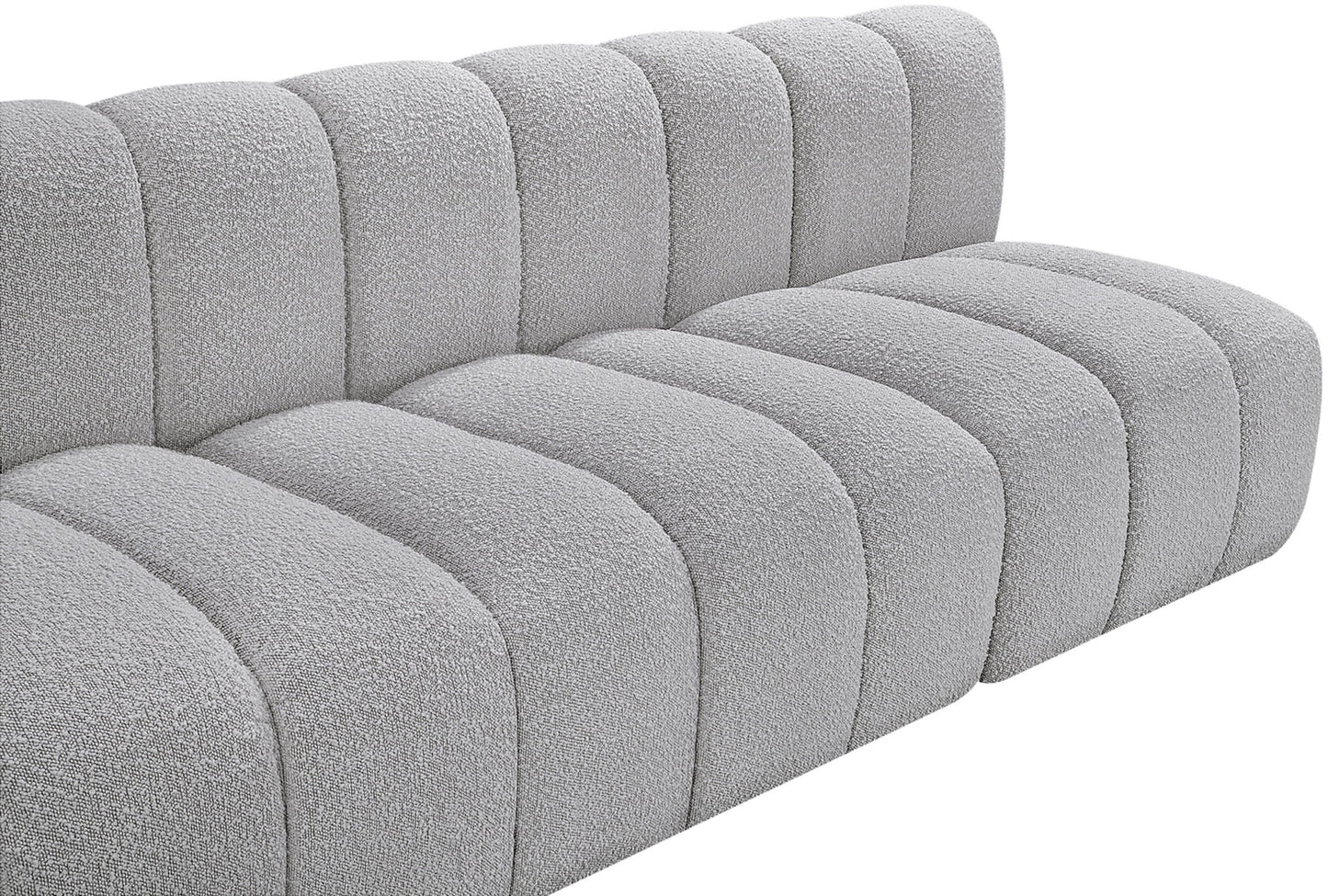 Arc - Boucle Fabric 3 Seats Modular Sofa