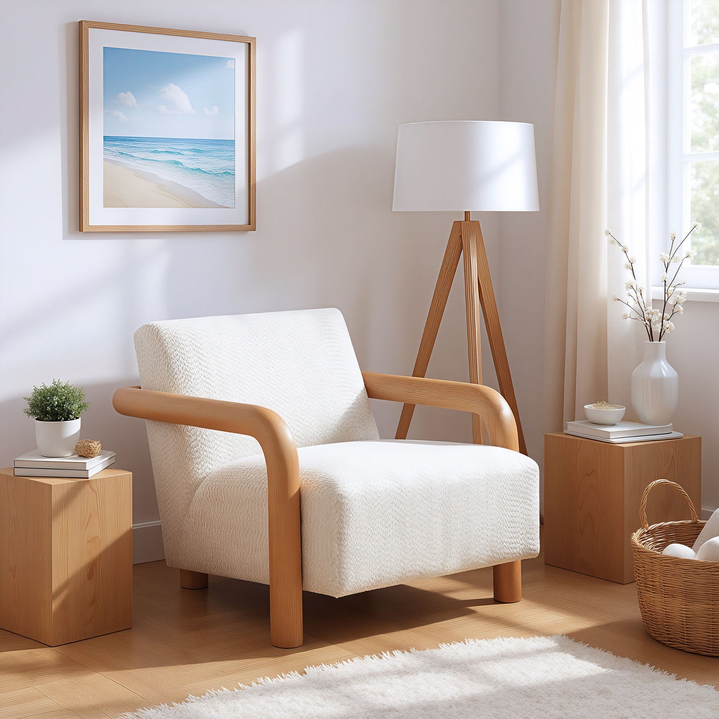 Subliem - Accent Chair - Cotton White