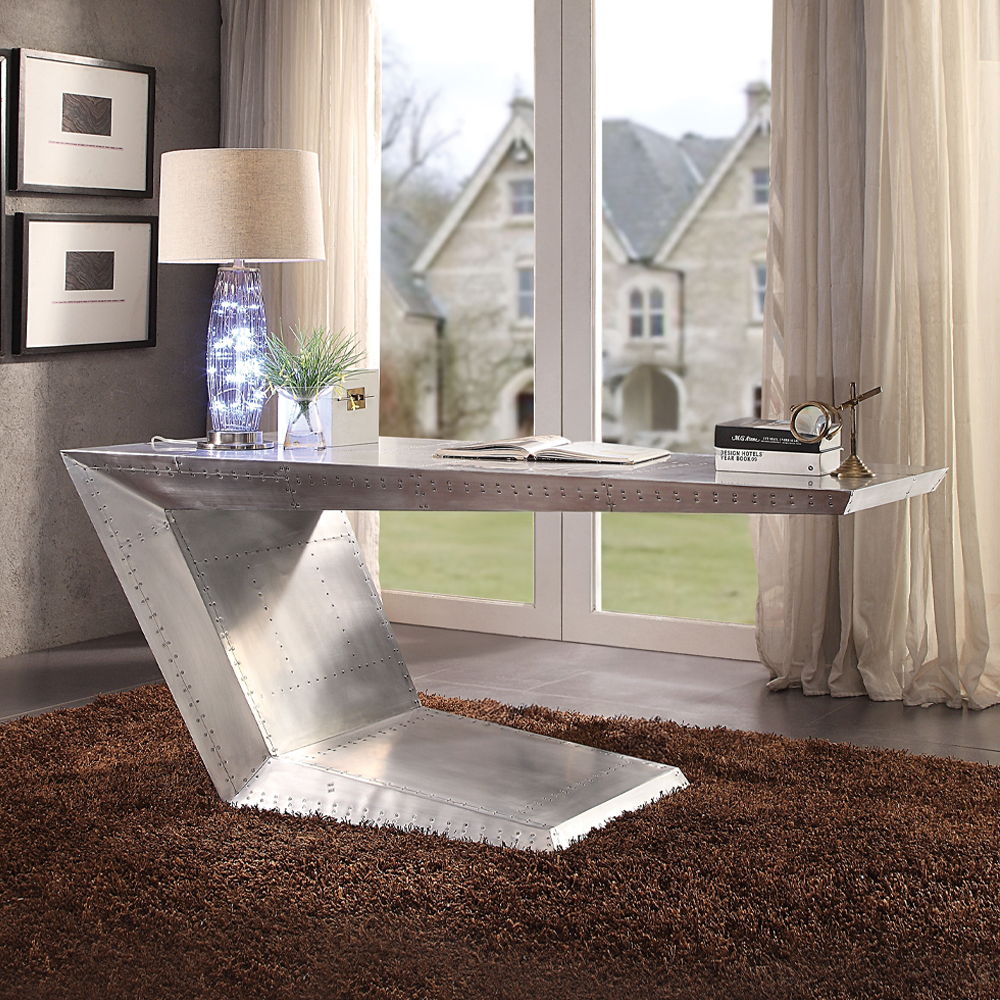 Brancaster - Executive Writing Desk - Aluminum