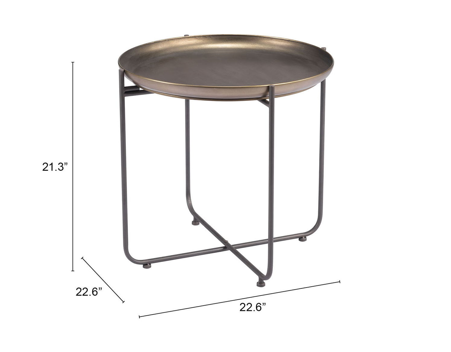 Bronson - Side Table - Bronze