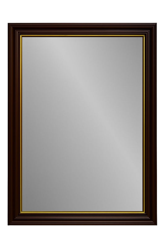 Malvern - Wall Mirror - Brown - Brown / Gold