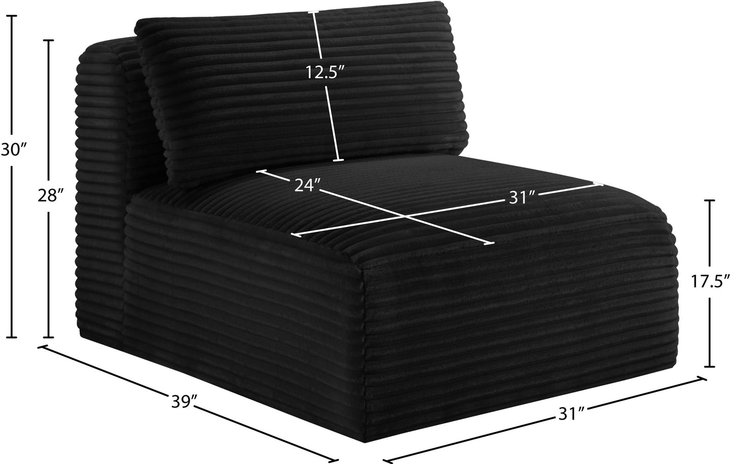Shaggy - Armless Chair