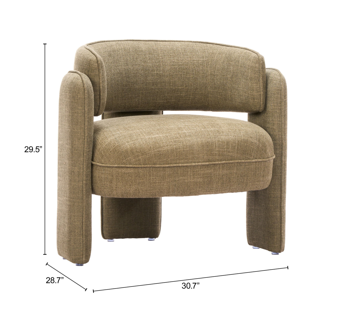Naan - Accent Chair - Artichoke Green