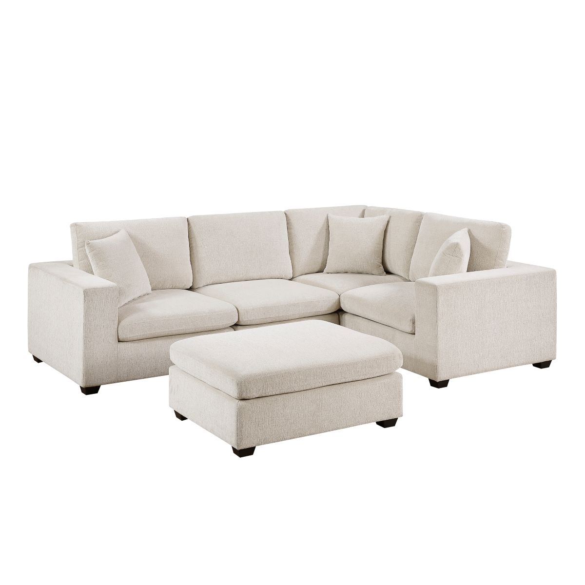 Serenity 5-Piece Modular Sectional with Ottoman