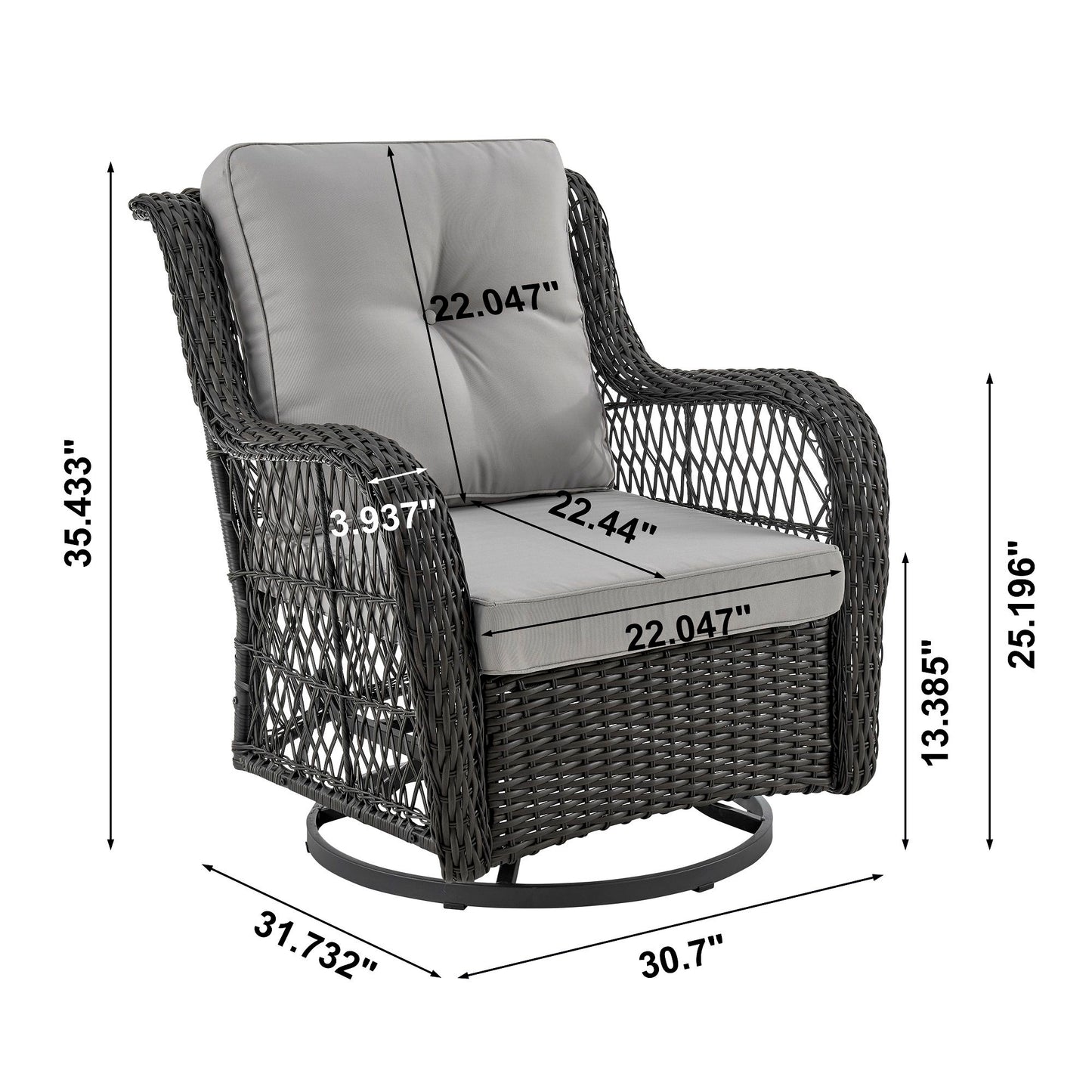 Manhattan Fruttuo - 3-Piece Conversation Set