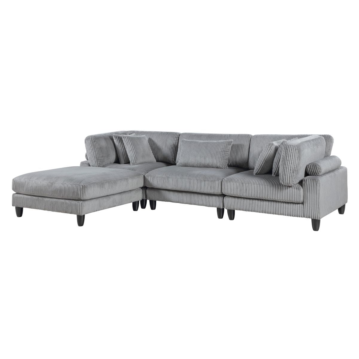 Robstown 4-Piece Modular Sectional with Ottoman