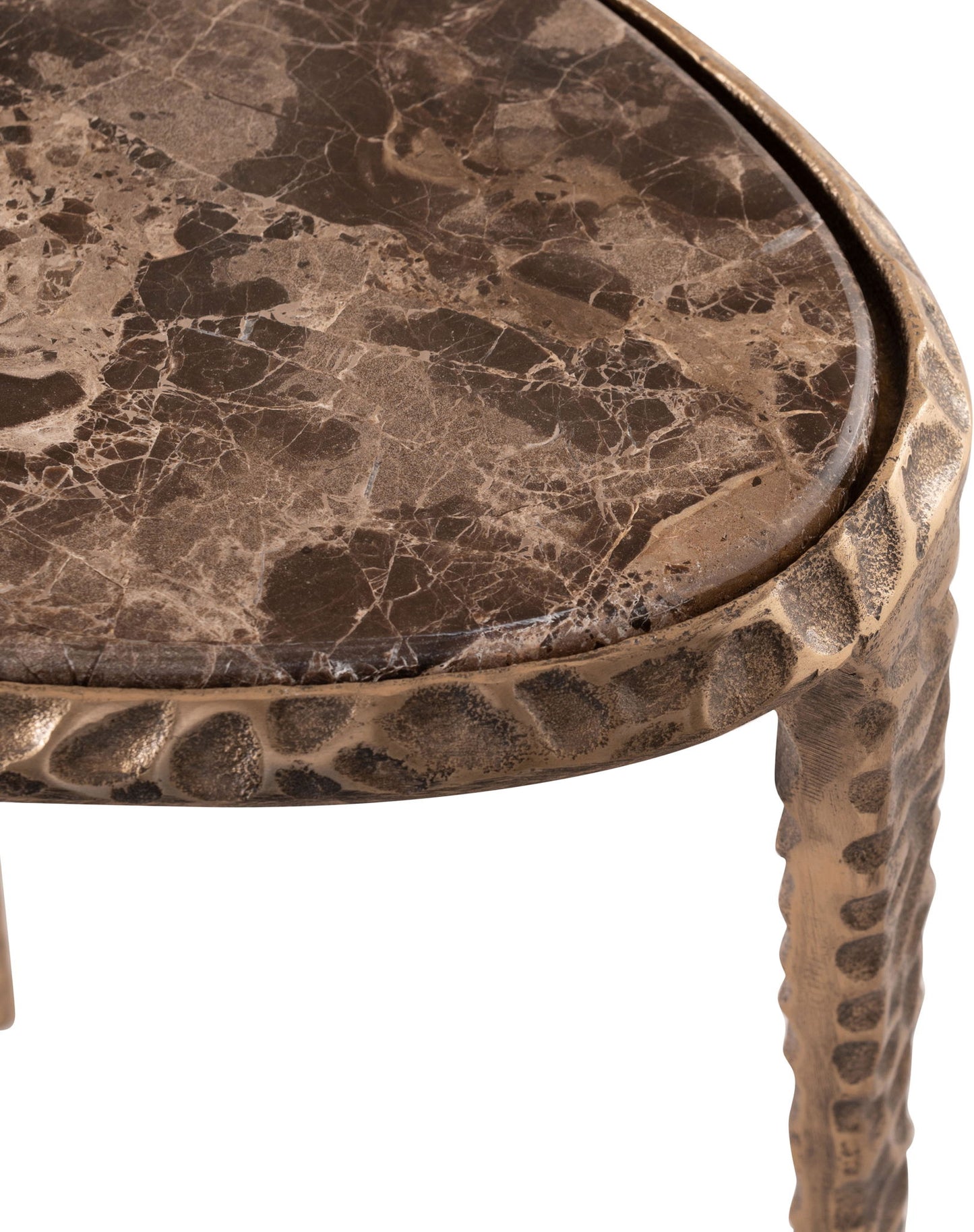 Gild - Aluminum Base And Genuine Marble Top Table