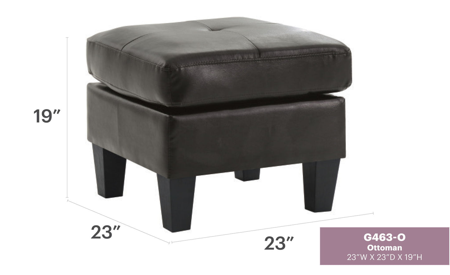 Glory Furniture - Newbury - Upholstered Ottoman