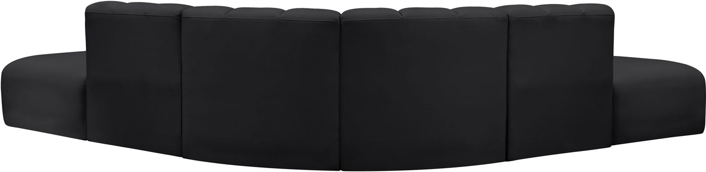 Arc - Faux Leather 6 Piece Corner Modular Sofa