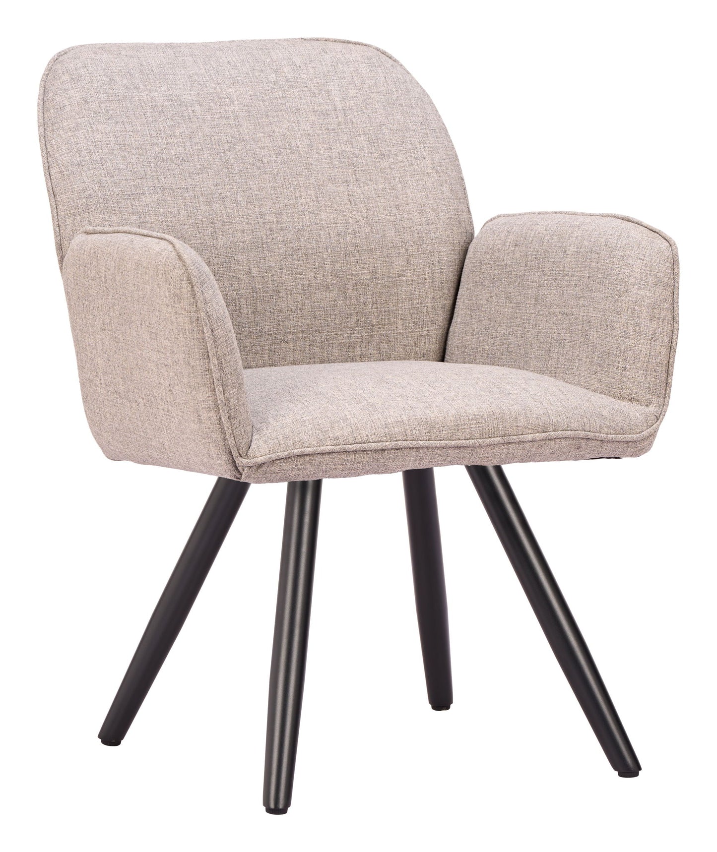 Sieve - Swivel Dining Chair (Set of 2) - Beige / Black