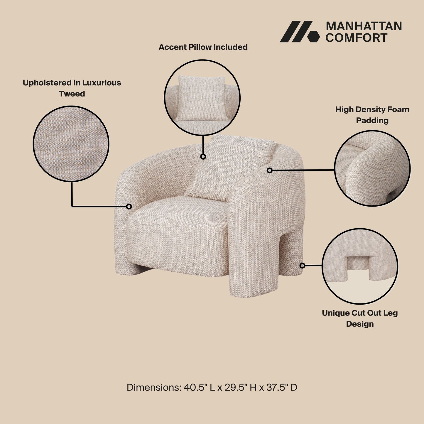 Manhattan Sylvia - Lounge Chair