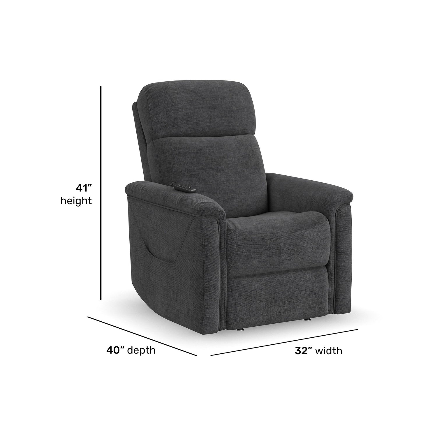 Luma - Petite Power Lift Recliner With Power Headrest, Lumbar, Heat & Massage