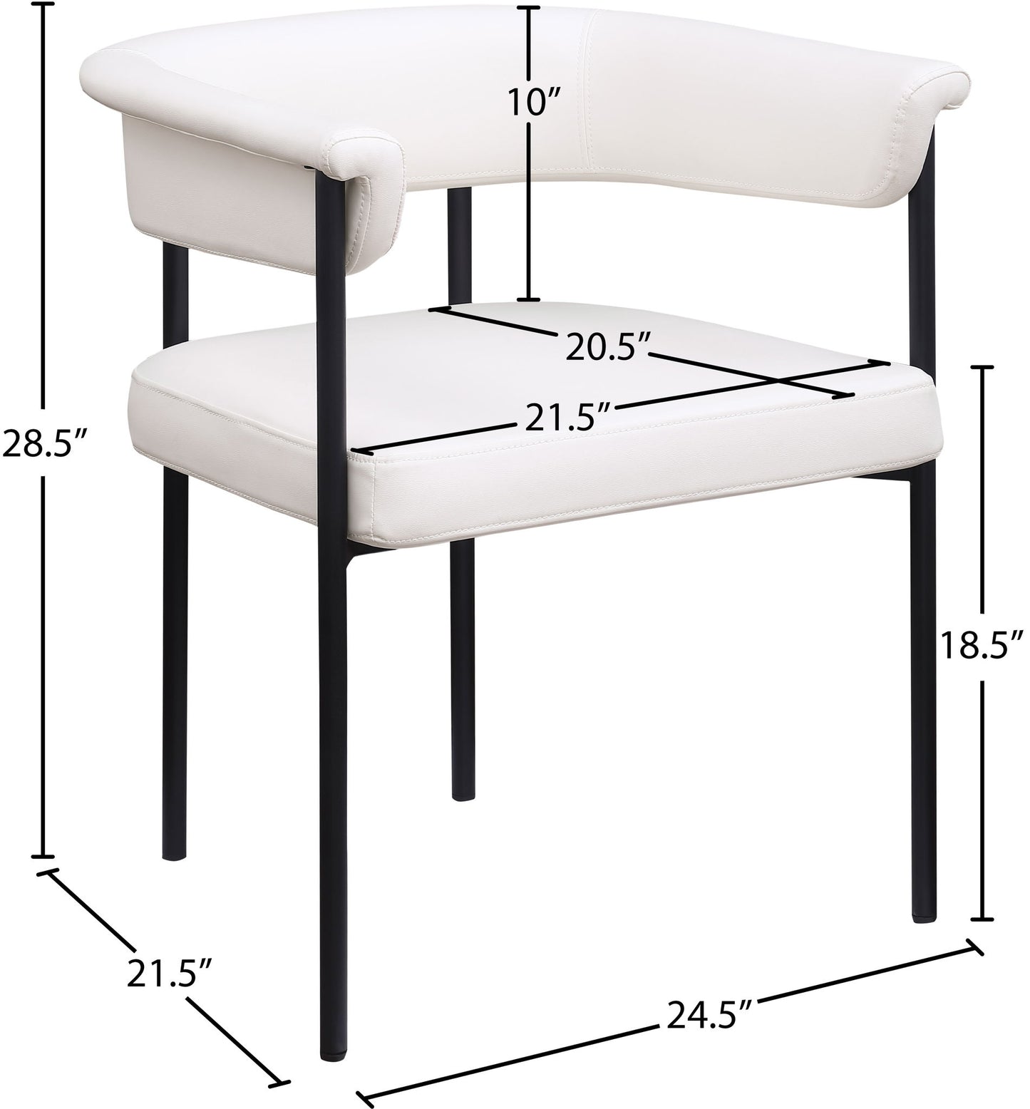 Malin - Faux Leather Dining Chair (Set of 2)