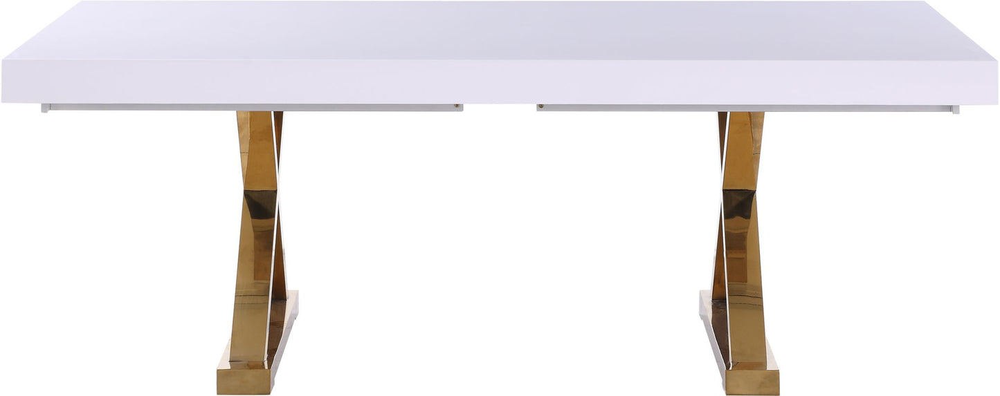Excel - Extendable Dining Table with Gold Base