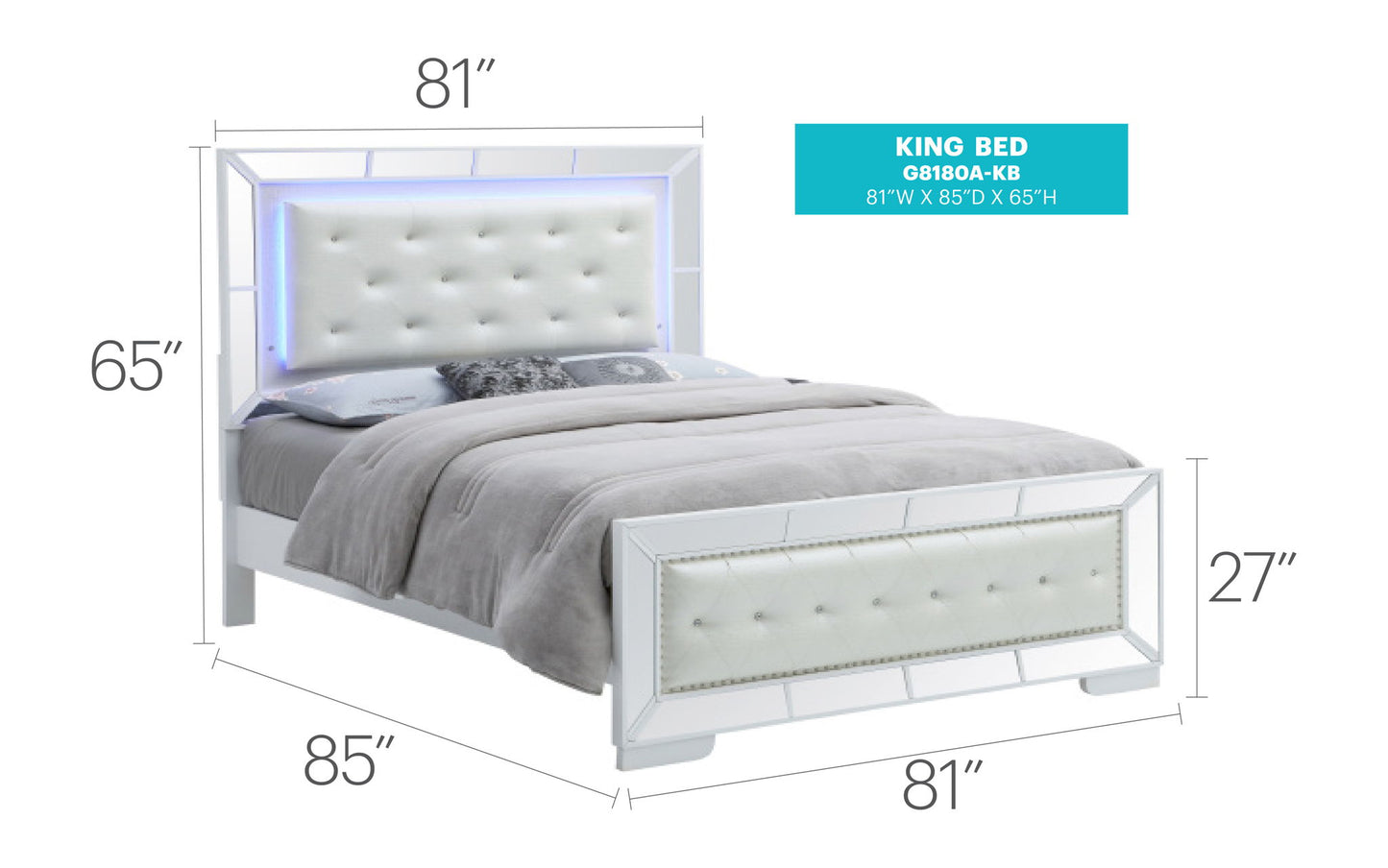 Glory Furniture - Hollywood Hills - Bed