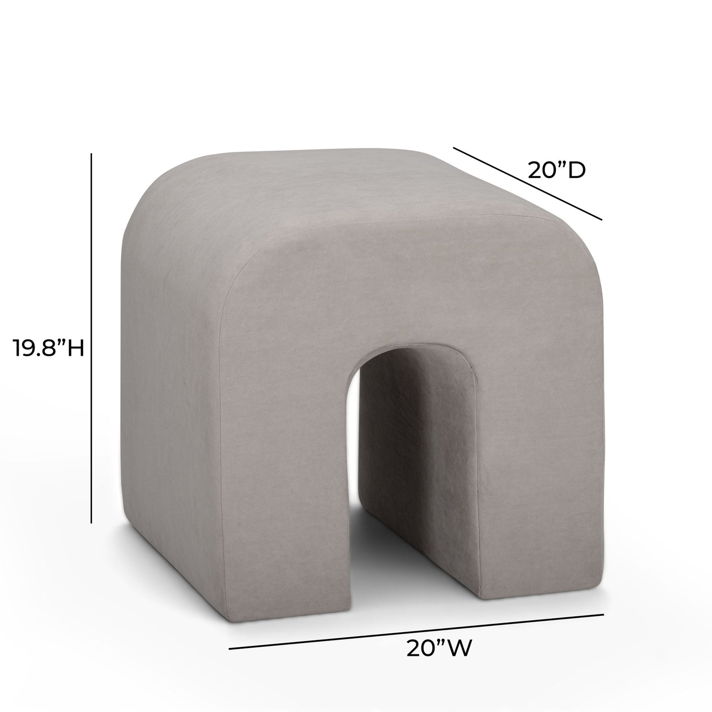 Desi - Velvet Ottoman