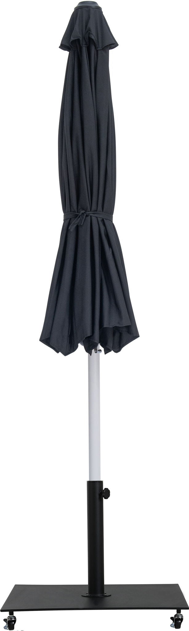 Fiji - Aluminum Patio Umbrella With Square Black And White Base