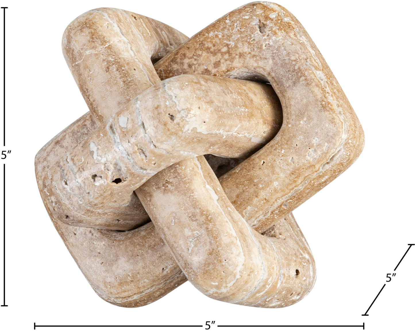Bond - Travertine Decorative Knot - Natural