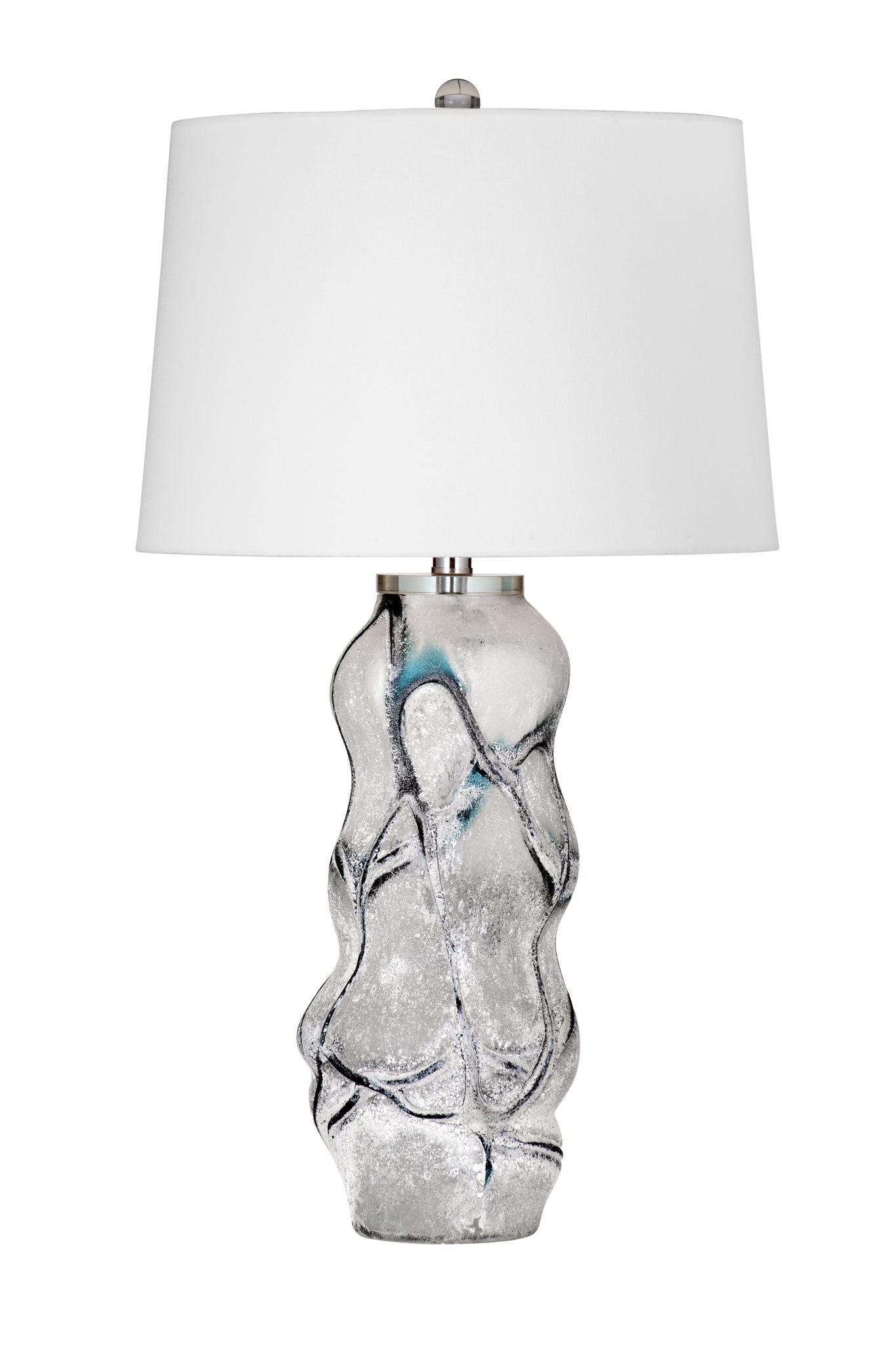 Ion - Table Lamp - Pearl Silver / White