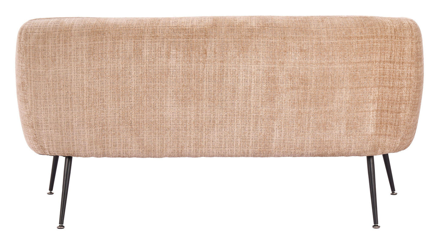 Racine - Loveseat - Linen Beige / Brown