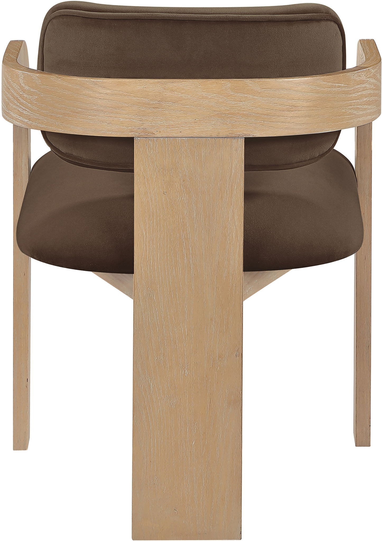Cedra - Velvet Performance Fabric Upholstered Dining Chair (Set of 2) - Natural Frame