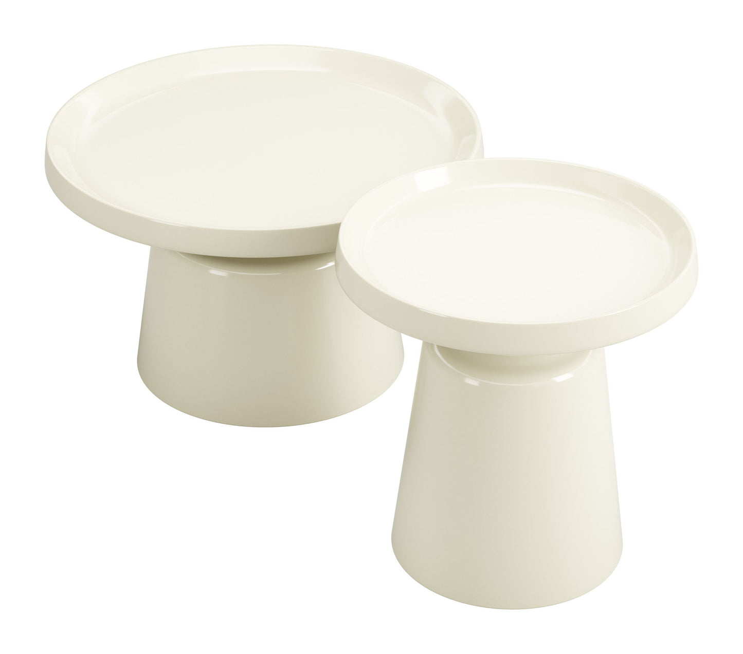 Beurre - Coffee Table Set - White / Ivory