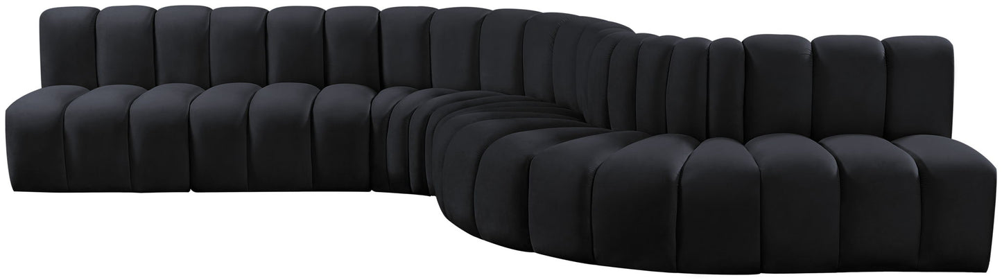 Arc - Velvet 7 Piece Modular Sofa