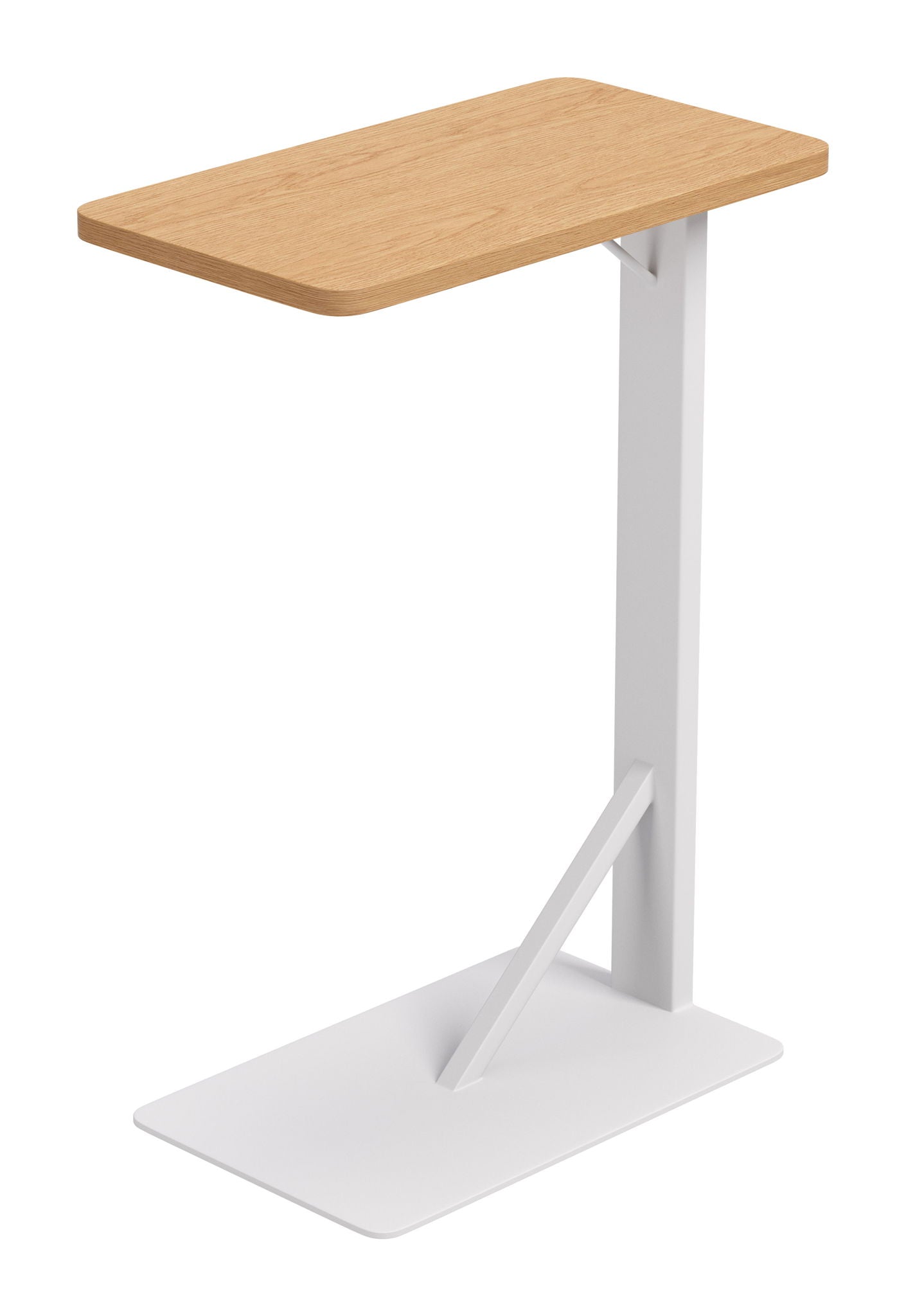 Pebble - Side Table - Light Brown / White