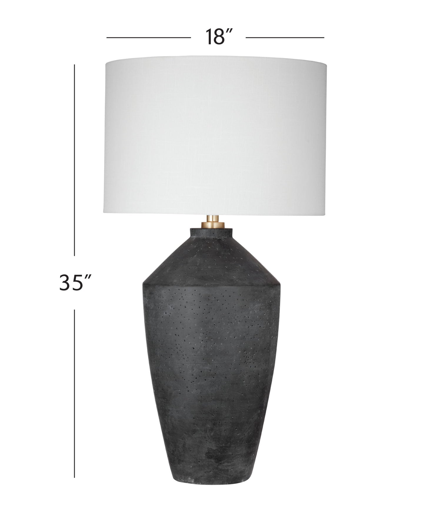 Kaycee - Table Lamp - Matte Black / White