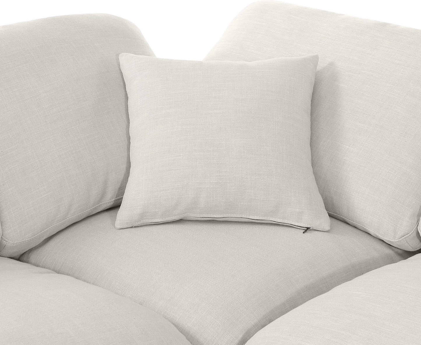 Indulge - Linen 5 Piece Modular Corner Armless Sectional