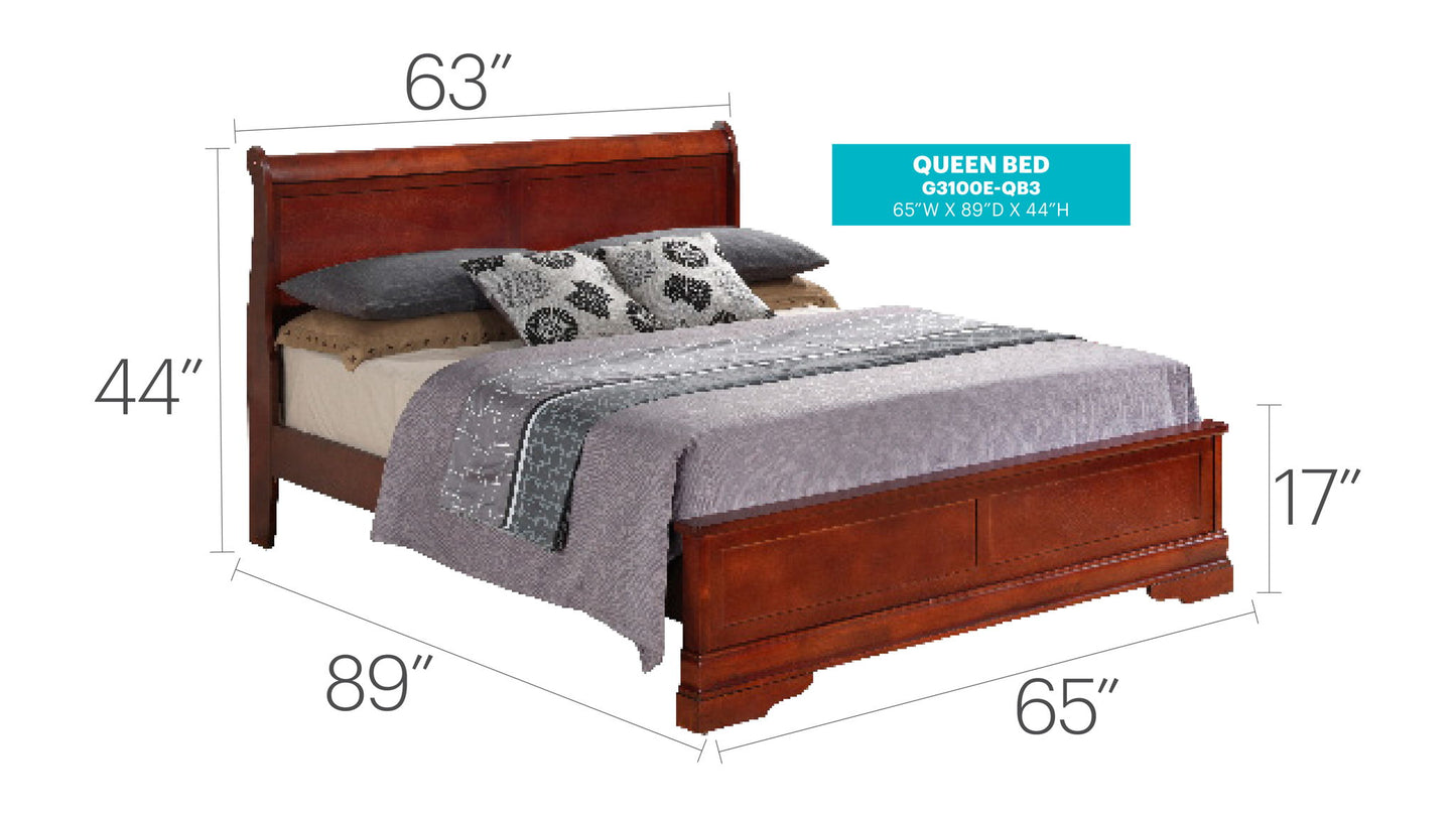 Glory Furniture - Louis Phillipe - Bed
