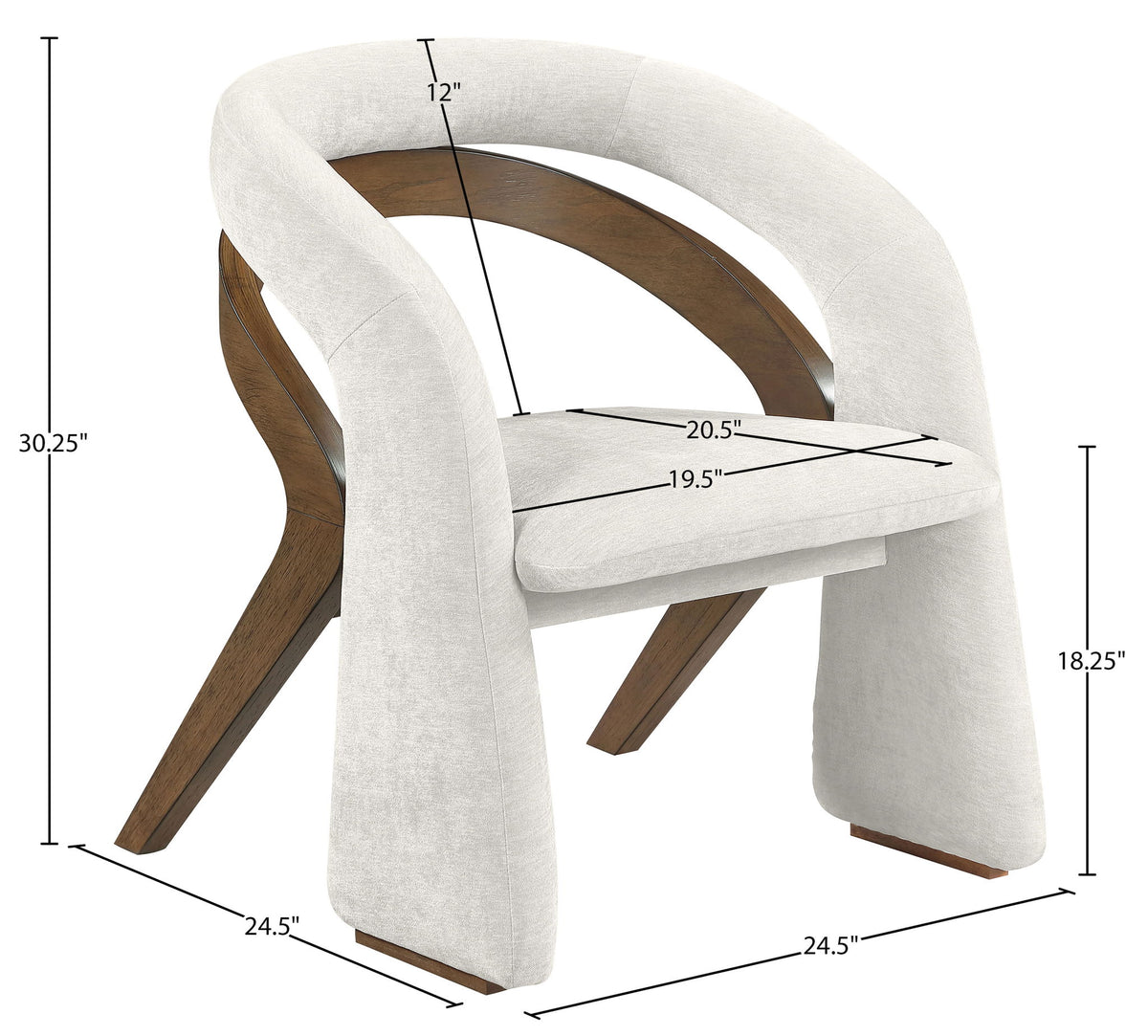 Riven - Fabric Upholstered Dining Chair