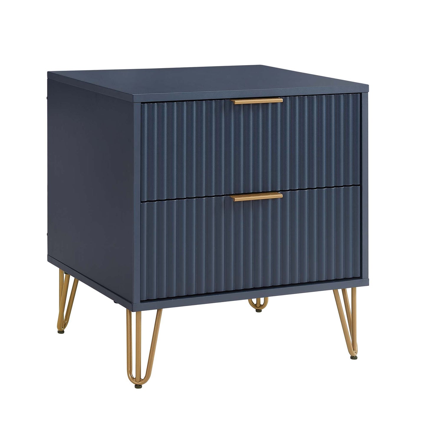 Manhattan Dumbo - Fluted 2-Drawer Nightstand