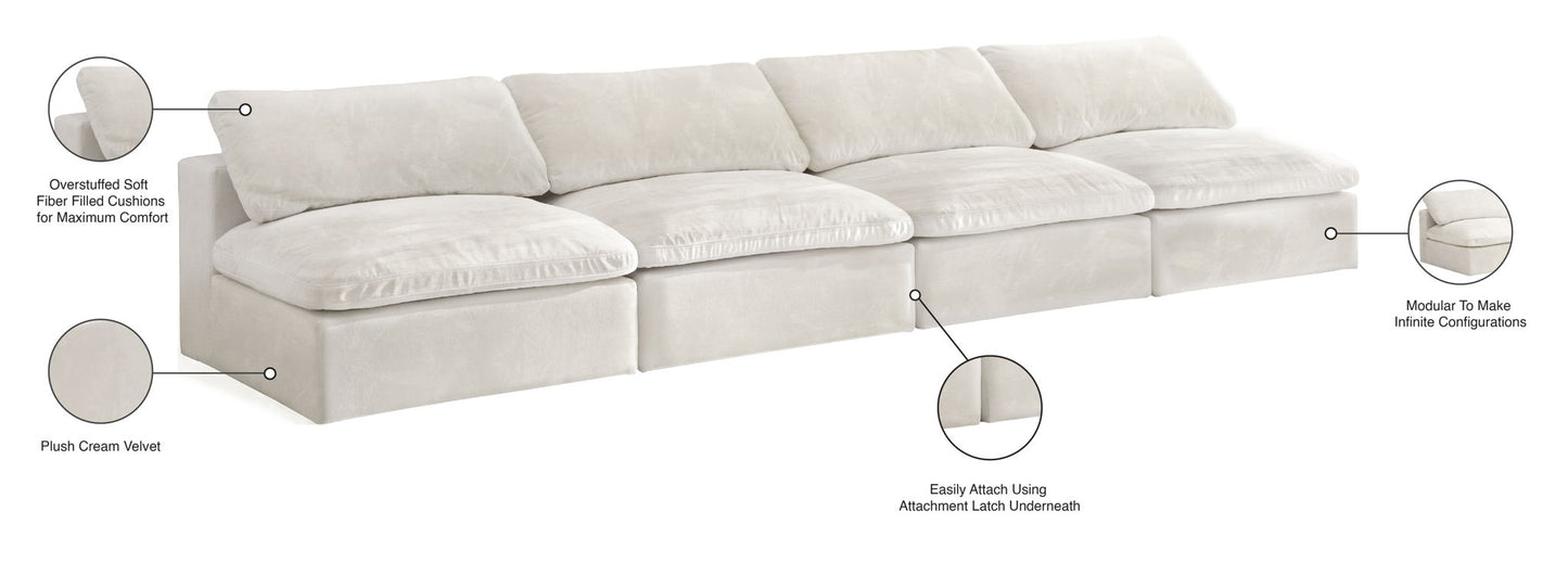 Cozy - Modular Armless 4 Seat Sofa