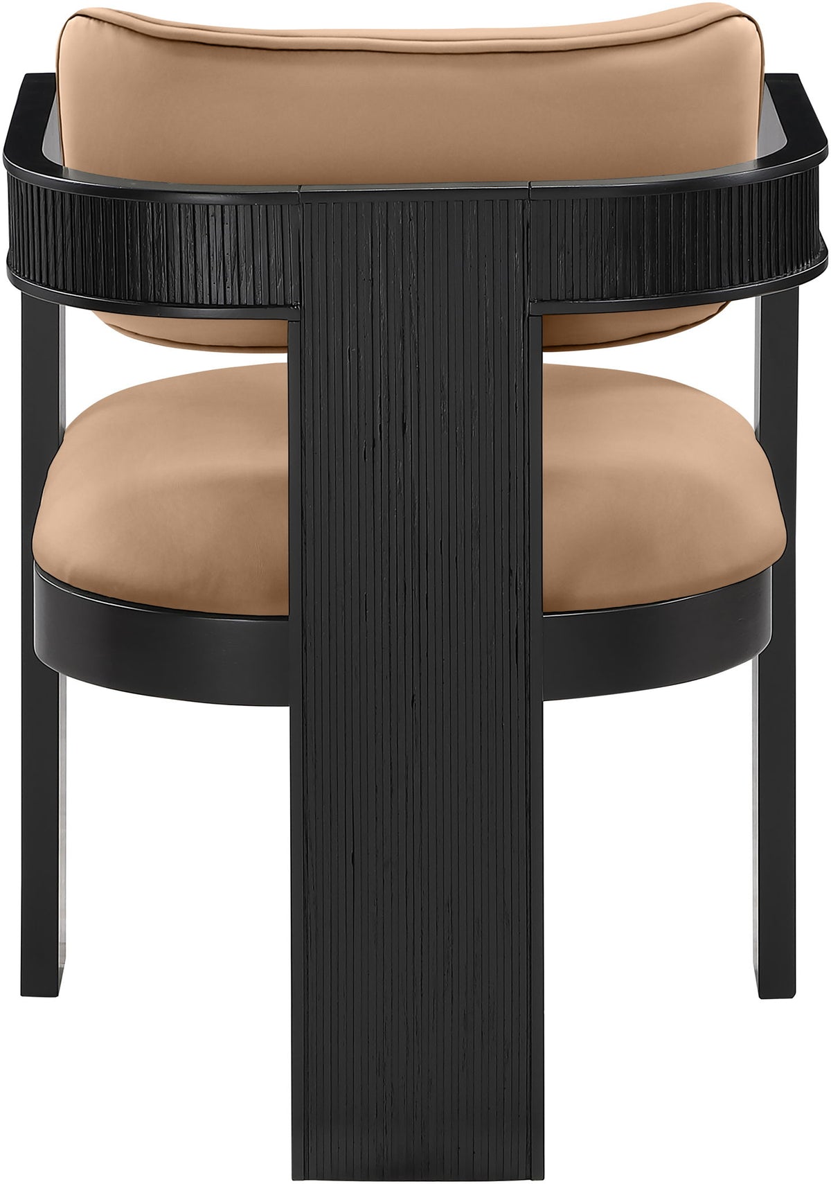 Sacha - Vegan Leather Upholstered Dining Chair With Black Base (Set of 2)
