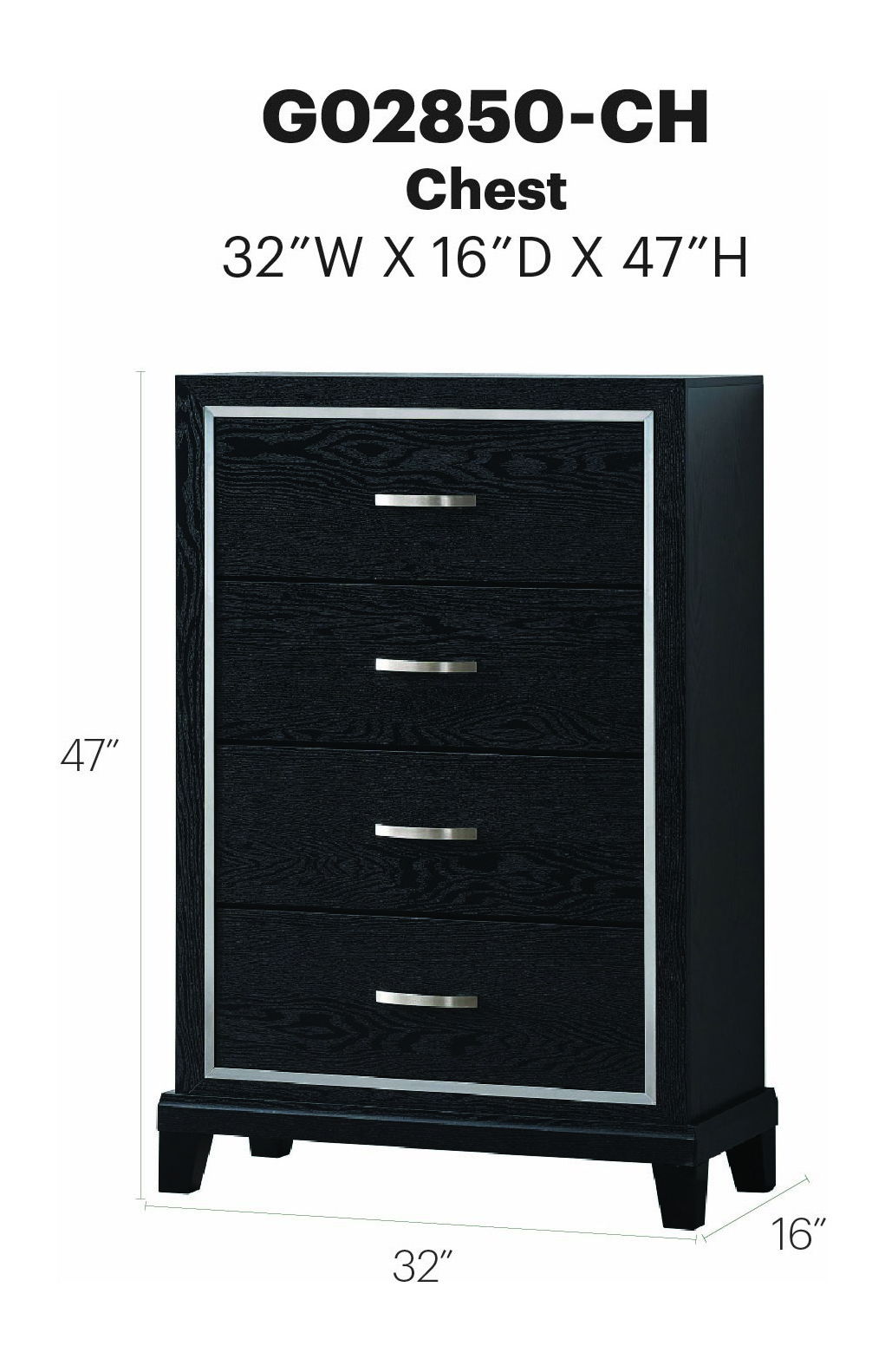 Livingston - Chest - Black
