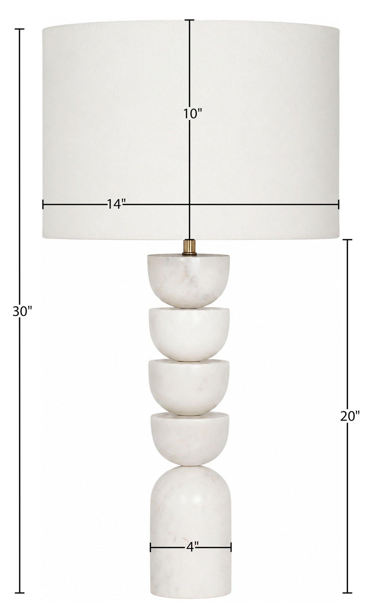 Opus - Linen Textured Fabric And Brass Table Lamp