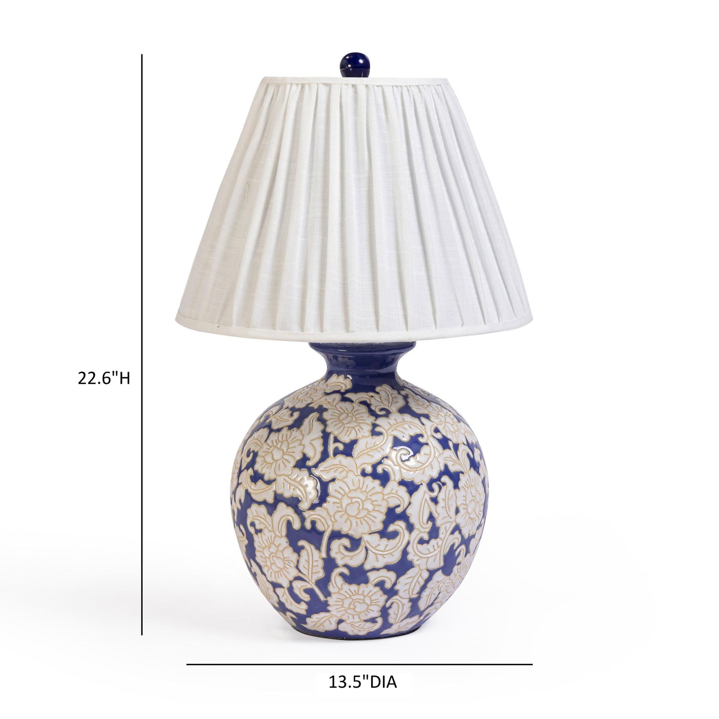 Diana - Table Lamp - Blue & White