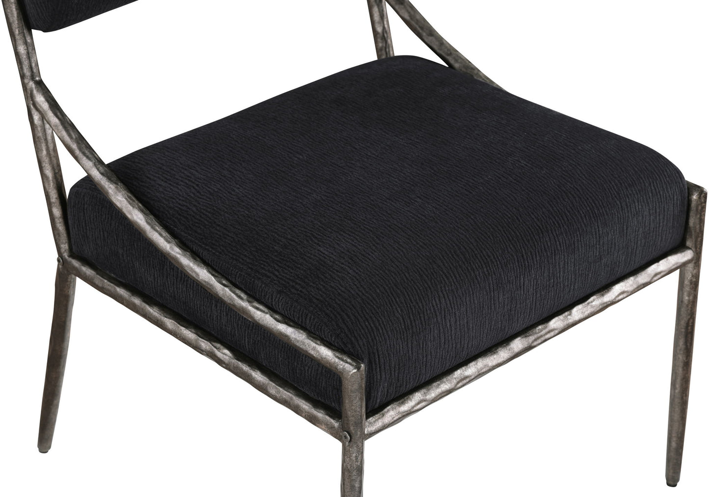 Bastille - Upholstered Dining Side Chair (Set of 2) - Silver Frame