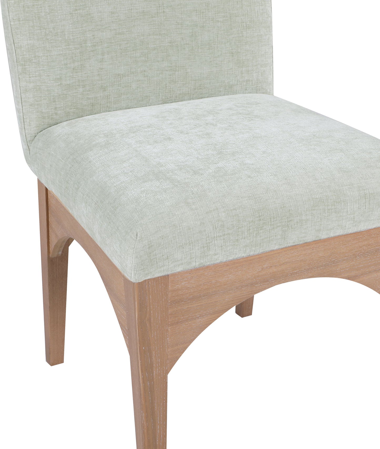 Waldorf - Chenille Dining Side Chair With Natural Legs