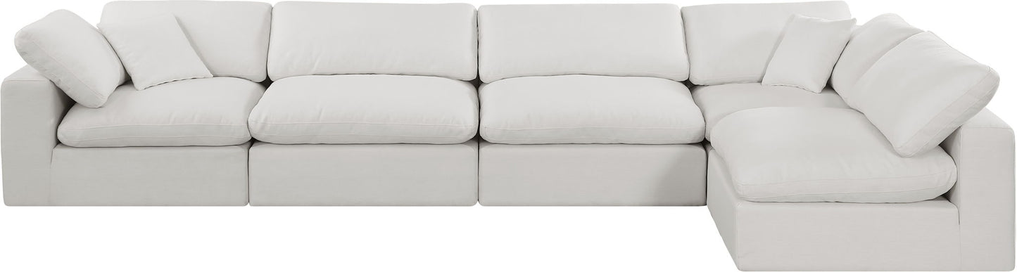 Comfy - 5 Piece Linen Modular Sectional