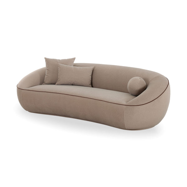 Jenny - Faux Mohair Sofa - Taupe