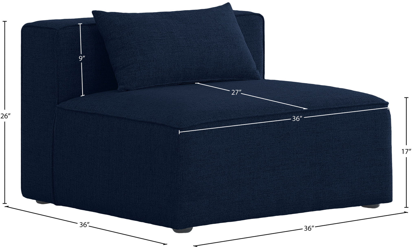 Cube - Linen Armless Chair