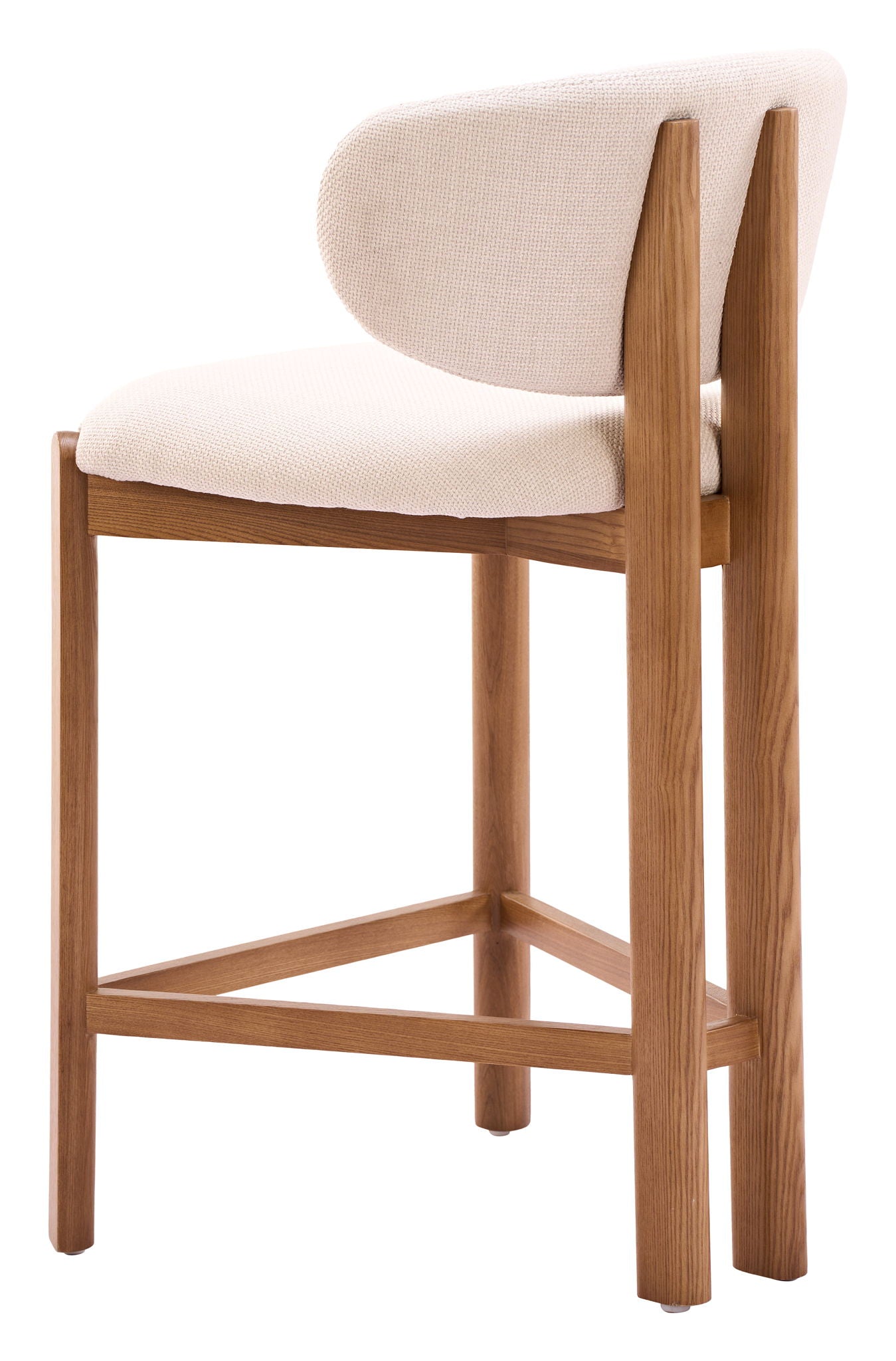 Rosetta - Counter Stool (Set of 2) - Beige / Walnut