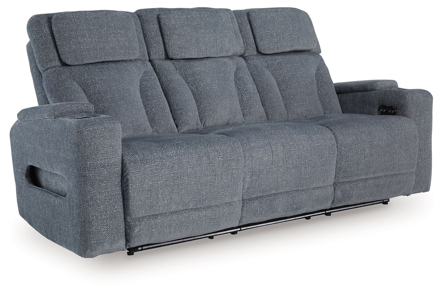 Studio Cave - Power Reclining Sofa - Steel
