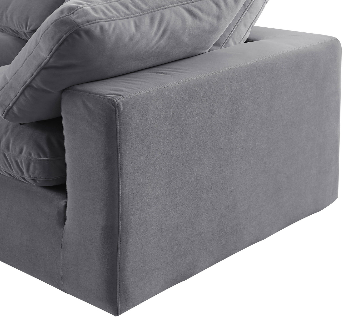 Comfy - 5 Piece Velvet Modular Sectional